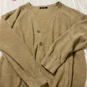 Cable knit V neck golf sweater vest